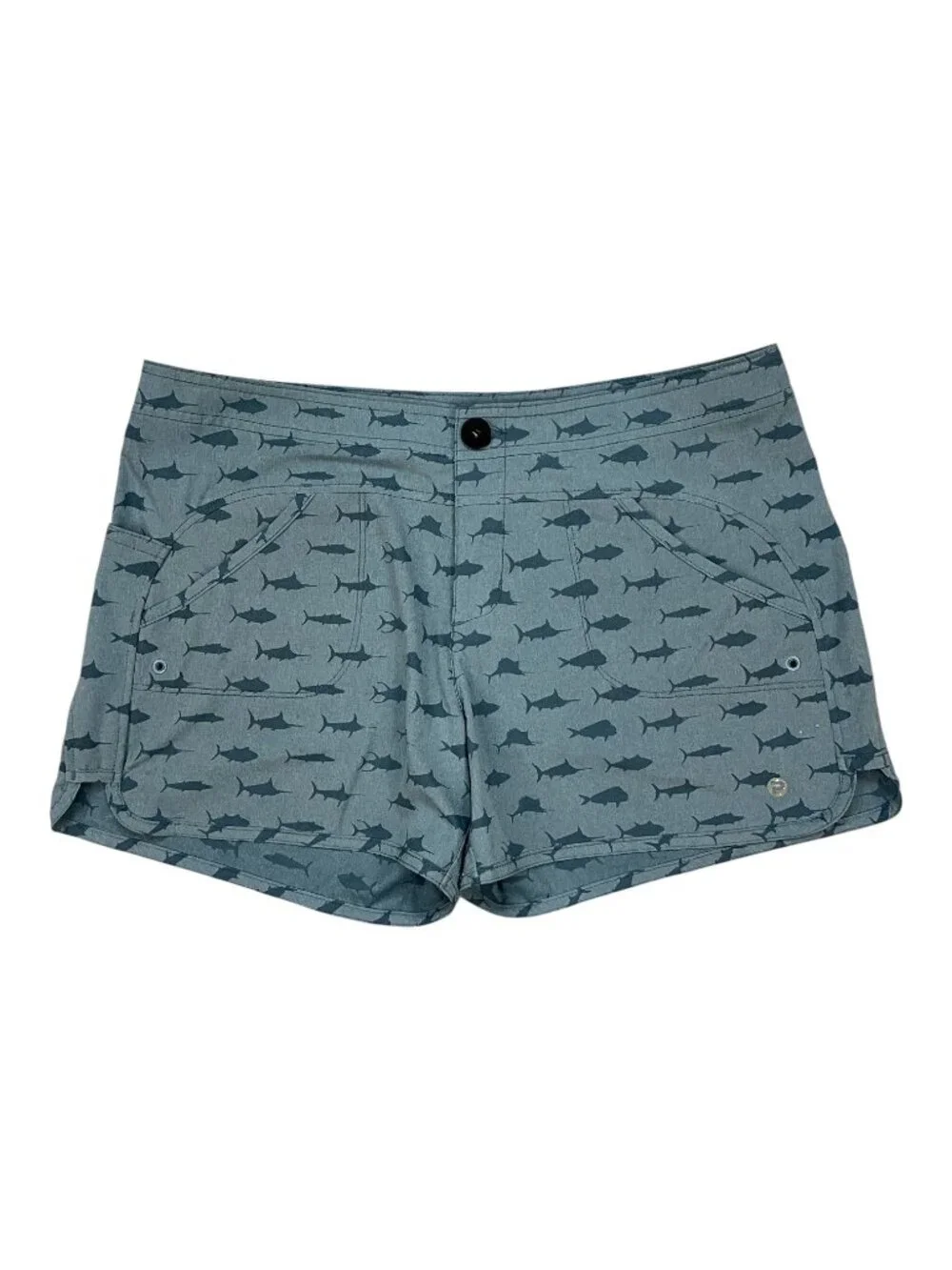 Pelagic Deep Sea Hybrid Short 6 Smoky Blue Water Activated Design
